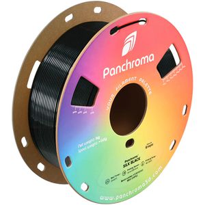 Polymaker Filament Panchroma Silk, PLA, schwarz, 1,75mm, geruchsarm, glänzend, 1kg Spule
