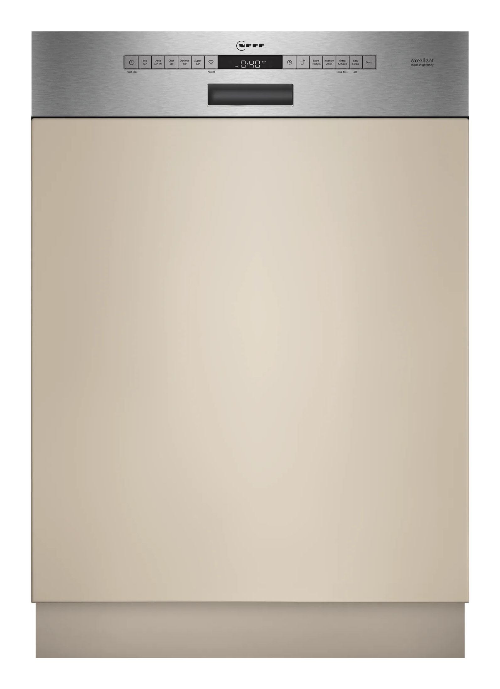 Neff N50 S145EBS03D 60 cm Geschirrspüler teilintegriert (ohne Front) sehr leise 13 Maßgedecke aquaStop Funktion Wärmetauscher