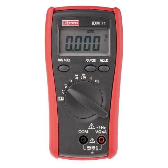RS PRO IDM71 Digital Multimeter (CAT III, CAT IV 600V) (1233239)