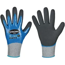 Stronghand, Schutzhandschuhe, Schnittschutzhandschuhe Delano Grösse 11 dunkelblau/schwarz EN 388 PSA-Kategorie II (11)