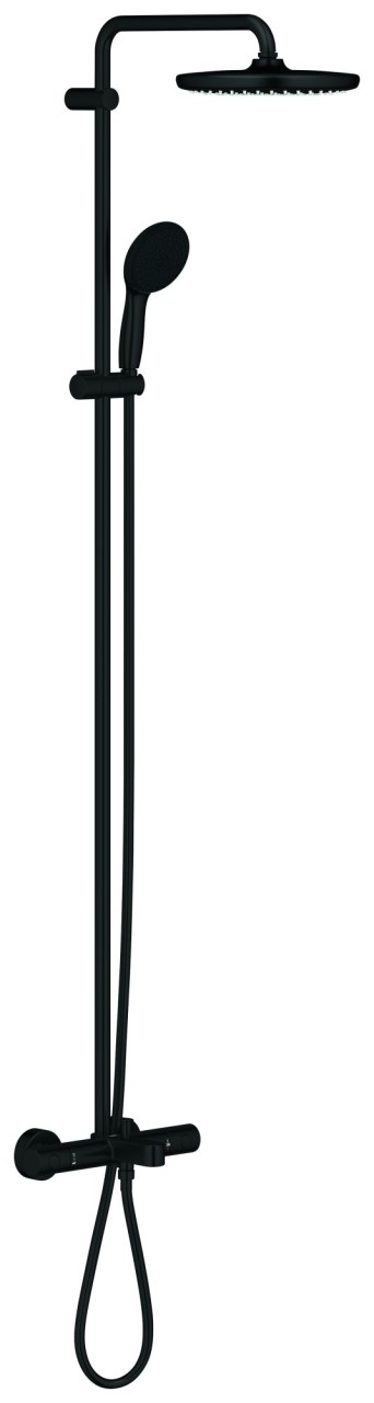 GROHE Duschsystem Tempesta 250 26672_1 Wannen-THM KB Tempesta 250 matt black, 266722431 266722431