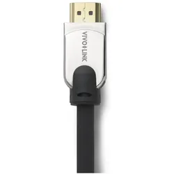 Vivolink Pro HDMI 12.5 Meter Metal Head (12.50 m), Videokabel, Schwarz