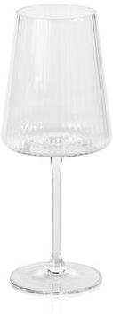 Zodax Benin Fluted Textured Wine Glasses, Set of 4