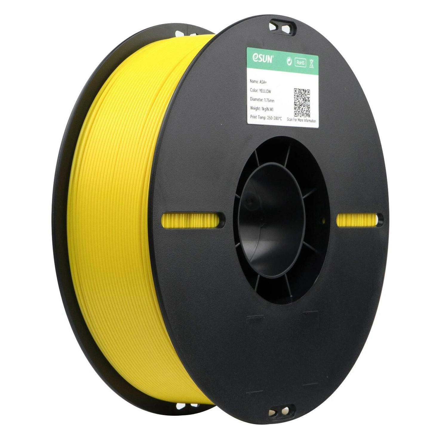 eSUN ASA+ 1,75mm YELLOW 1kg (ASA, 1000 g, 1.75 mm) (ASA+P175Y1)