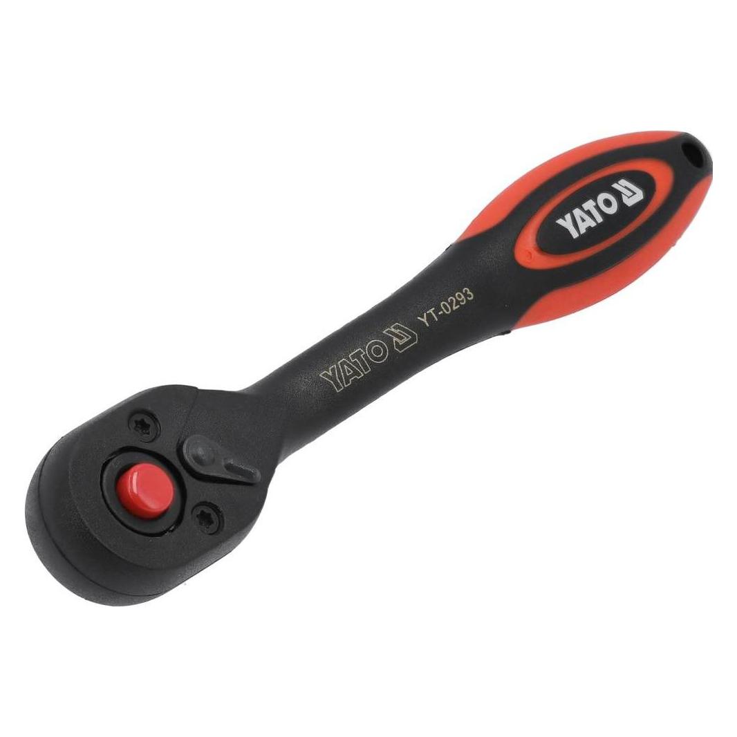 Yato Curved Composite Ratchet Handle 14 (1/4") (YT-0293)