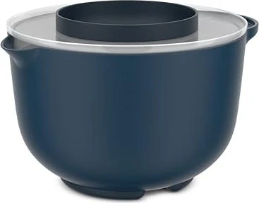 Mepal Rührschüssel Chef It + Spritzschutzdeckel, navy, 3,0 l, 1 St.