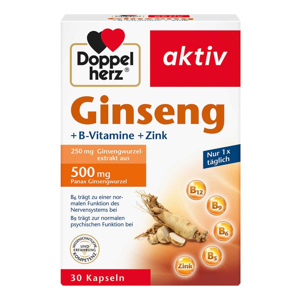Queisser Pharma GmbH & Co. KG Doppelherz Ginseng 250+b-vitamine+zink Kapseln 16082684