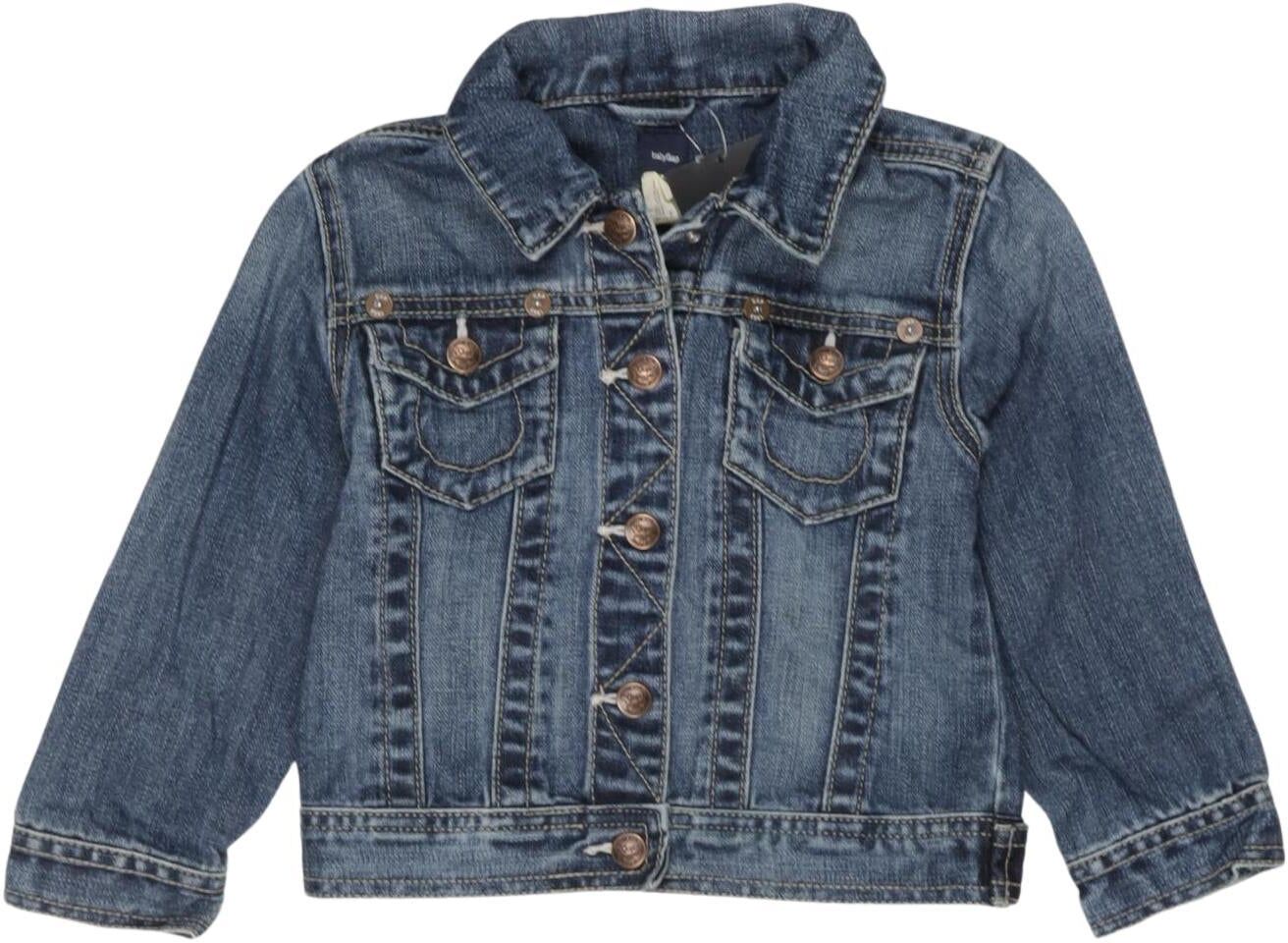 GAP Jungen Jacke oder Mantel, Blau, Gr. EU 104, Baumwolle - Second Hand