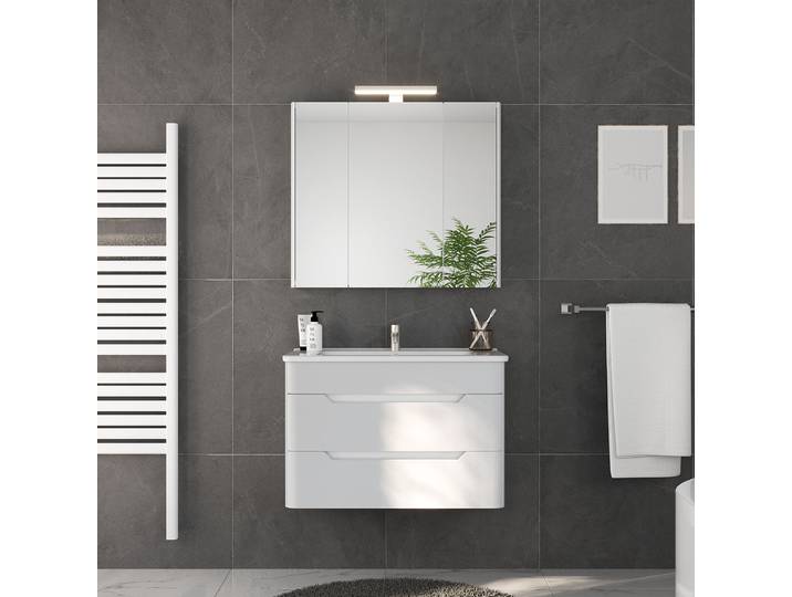 Waschtisch 80 cm 80 x 54 x 45cm Weiß
