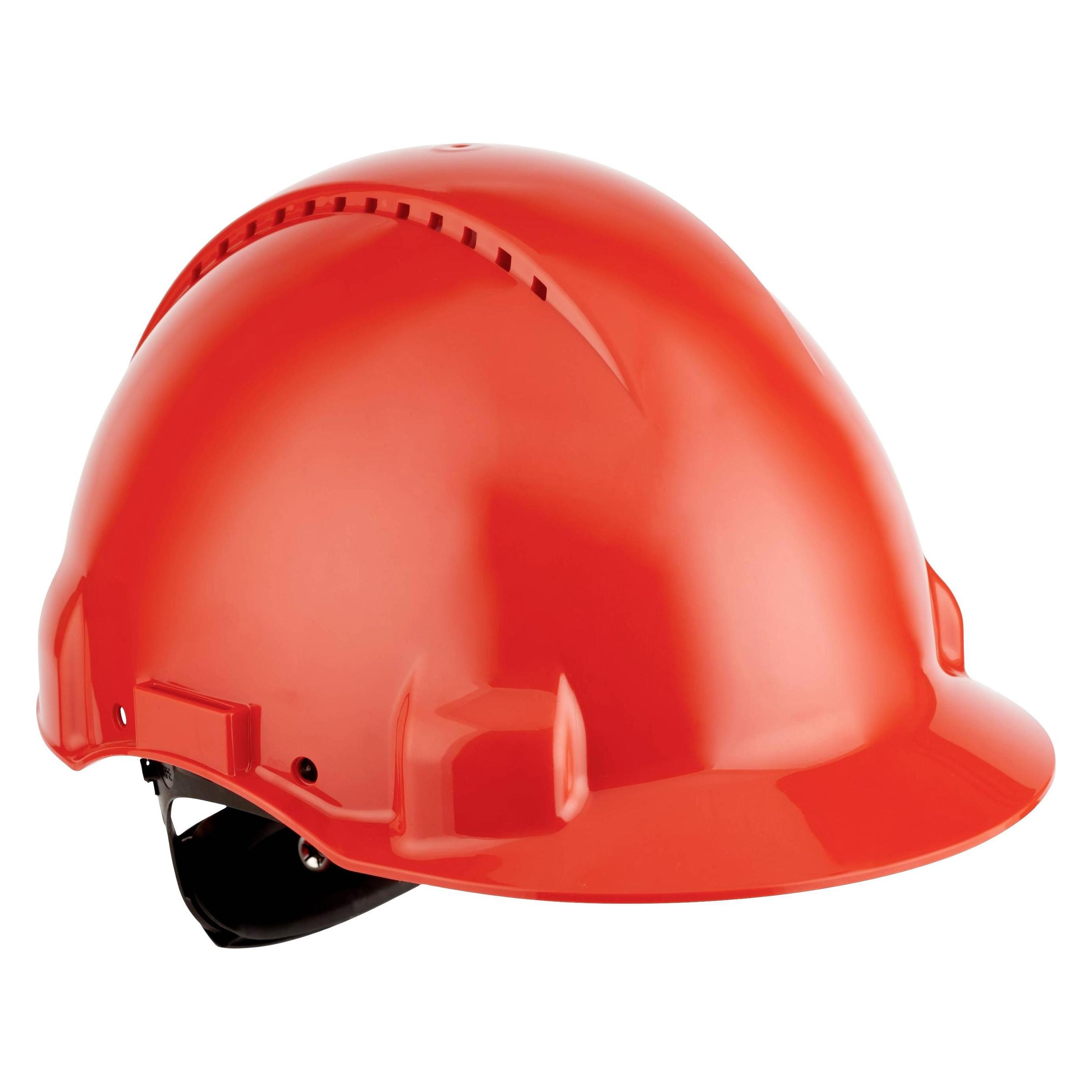 3M G3000NUV-RD SAFETY Helmet Red Ratchet (53 - 62 cm) (G30NRD)
