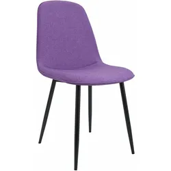 CLP Esszimmerstuhl Maryam Stoff   Farbe: lila, Material: Stoff