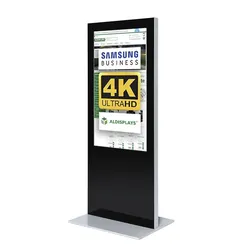 Digitale Infostele SLIM 55" schwarz - einseitig - Samsung - Digital Signage Display inklusive Mediaplayer