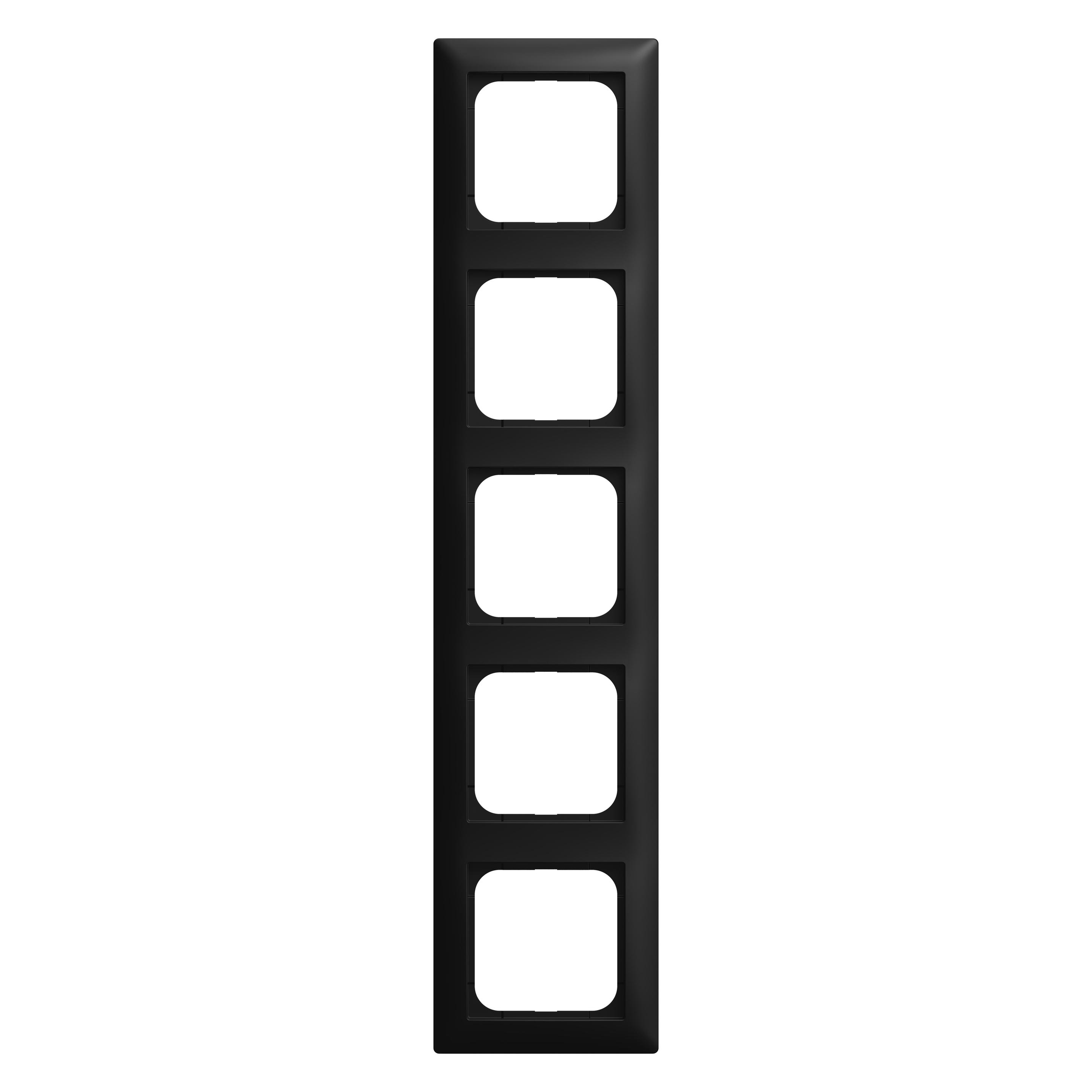 Busch-Jaeger Abdeckrahmen 5-fach Rahmen 1725-915 Busch-balance SI (2CKA001725A1572)