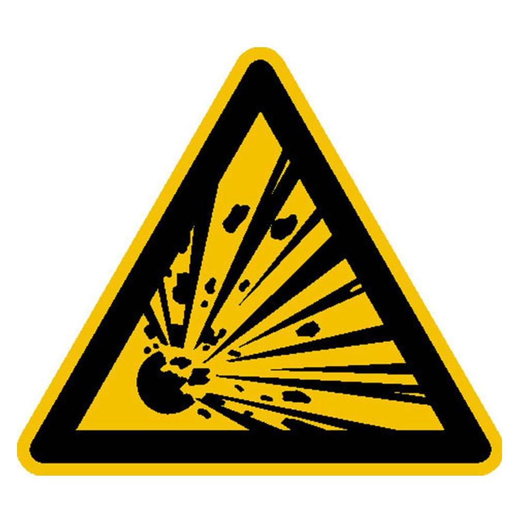 Wolk Warnschild Explosionsgefährliche Stoffe Aluminium 100 mm ISO 7010 1 St. (11.0157)