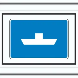 HB-Druck Frei fahrende Fähre Symbol A5 (148x210mm)