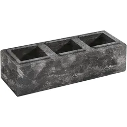 WESERWABEN® Mauersteine Vario-Line® Long Anthrazit-weiß meliert Long Mauerstein 1 1⁄2