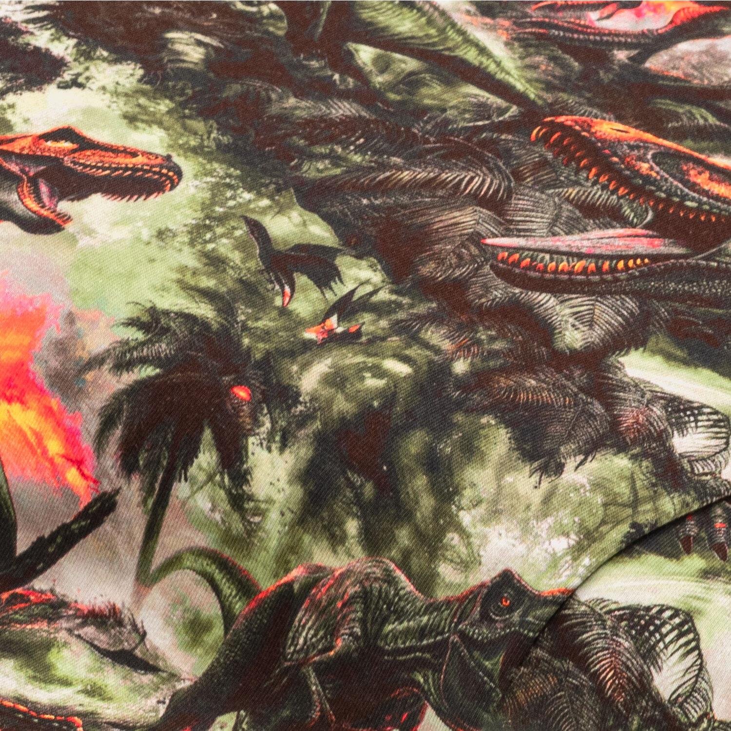 Baumwoll-Jersey "Dinosaurier" mit Elasthan, grün-color