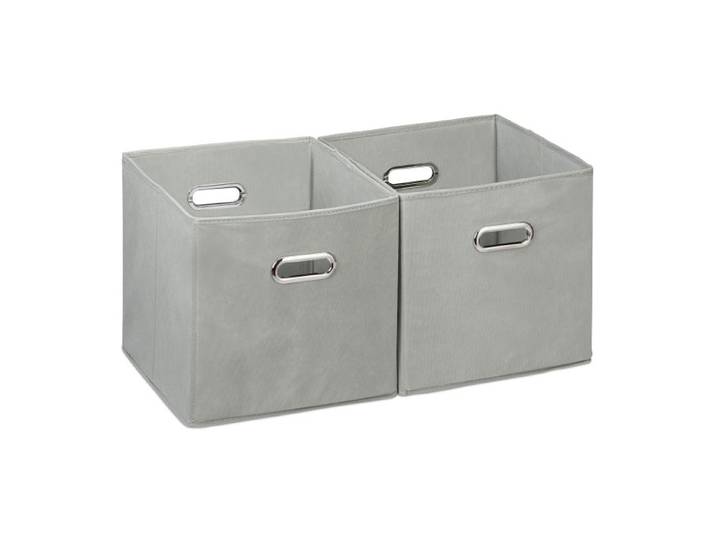 Relaxdays Aufbewahrungsbox Stoff 2er Set