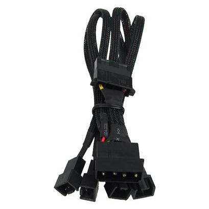 Phobya Y-Adapter 4Pin Molex (30 cm, 3 Pin, 4 pin Molex) (81104)
