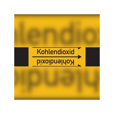 Rohrleitungskennzeichen Kohlendioxid - 33000x90 mm Folie selbstklebend