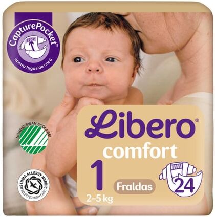 Libero Comfort 1 (2-5 kg) 24 Unidades