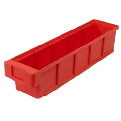 PROREGAL Mega Deal 16x Regalkasten Classic | Rot | HxBxT 8,3x9x30cm | Polypropylen | Sichtlagerkasten, Sortimentskasten, Sortimentsbox, Kleinteilebox