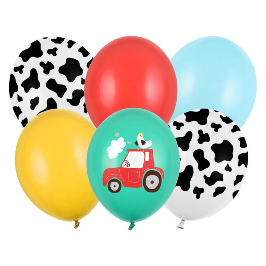 Partydeco Ballon sortiert - Fest (6St.) (6x) (SB14P-319-000-6)