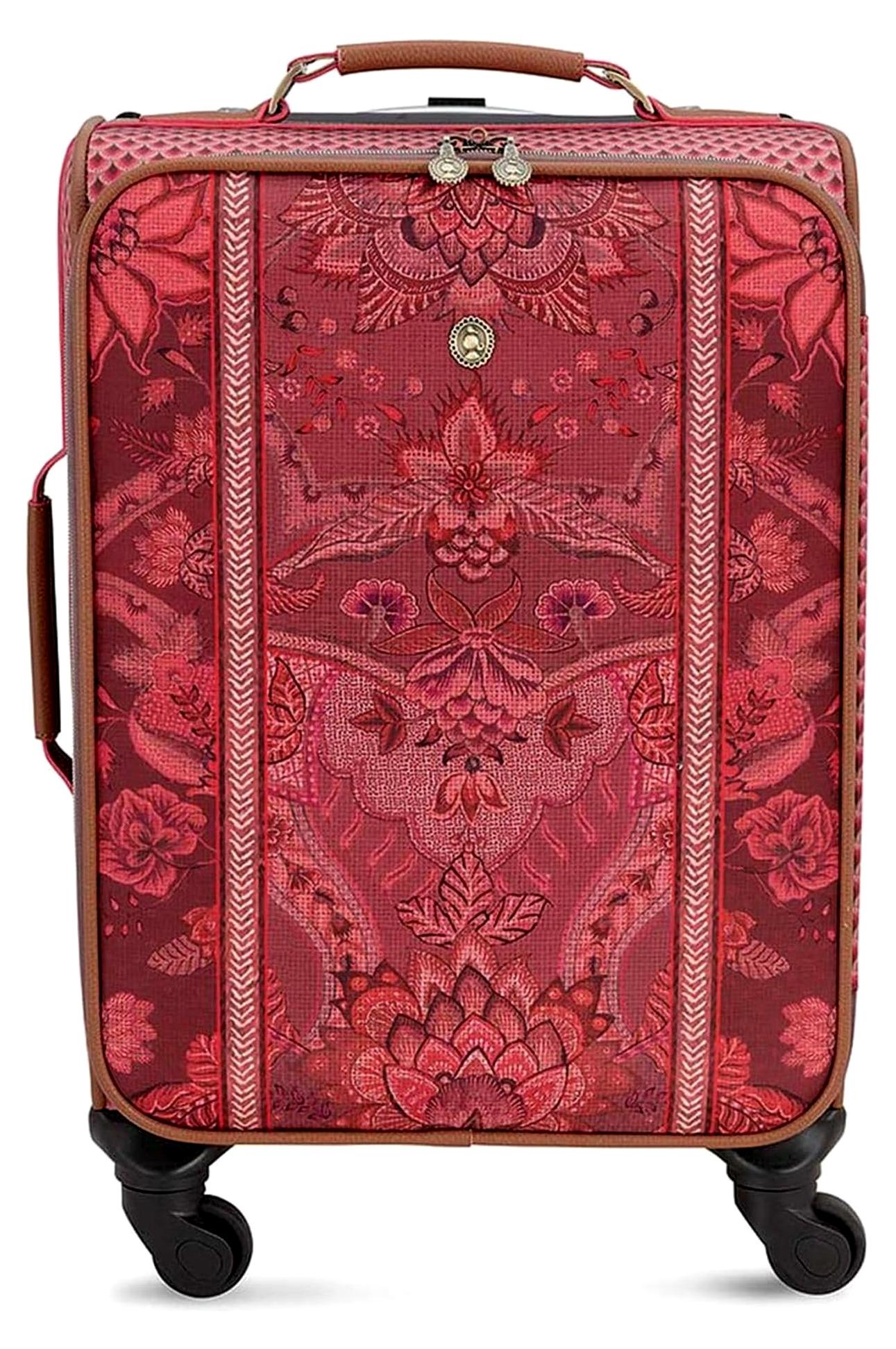 [A] Trolley Small Kyoto Festival Dark Pink 35x47x22cm