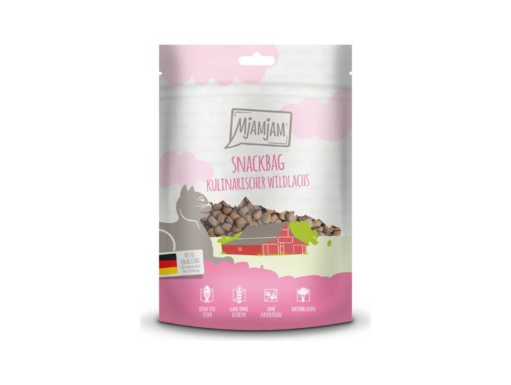 MjAMjAM Friandises pour chat au saumon 125 g