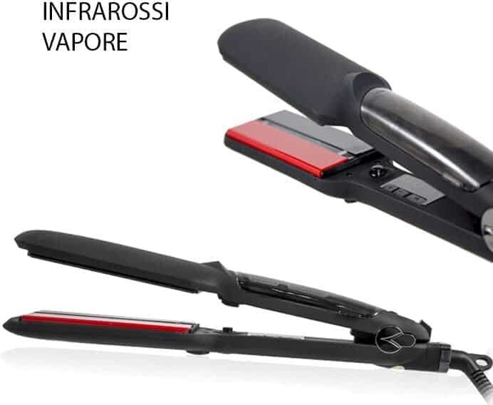 Melcap PIASTRA PER CAPELLI A INFRAROSSI A VAPORE CON CALDAIA REMOVIBILE
