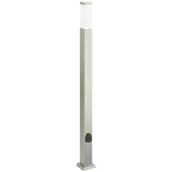 vidaXL Pollerleuchte mit Auslass 110 cm Edelstahl IP44