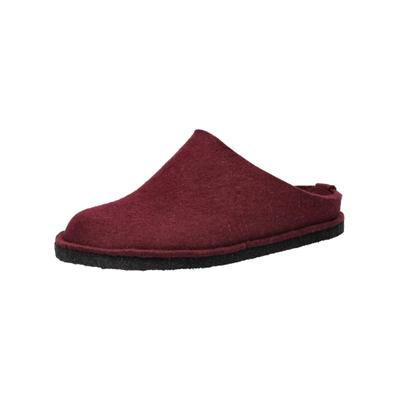 Hausschuh HAFLINGER "Haflinger Hausschuhe Filz", Damen, Gr. 39, rot (bordeaux), Filz, Schuhe Hausschuh