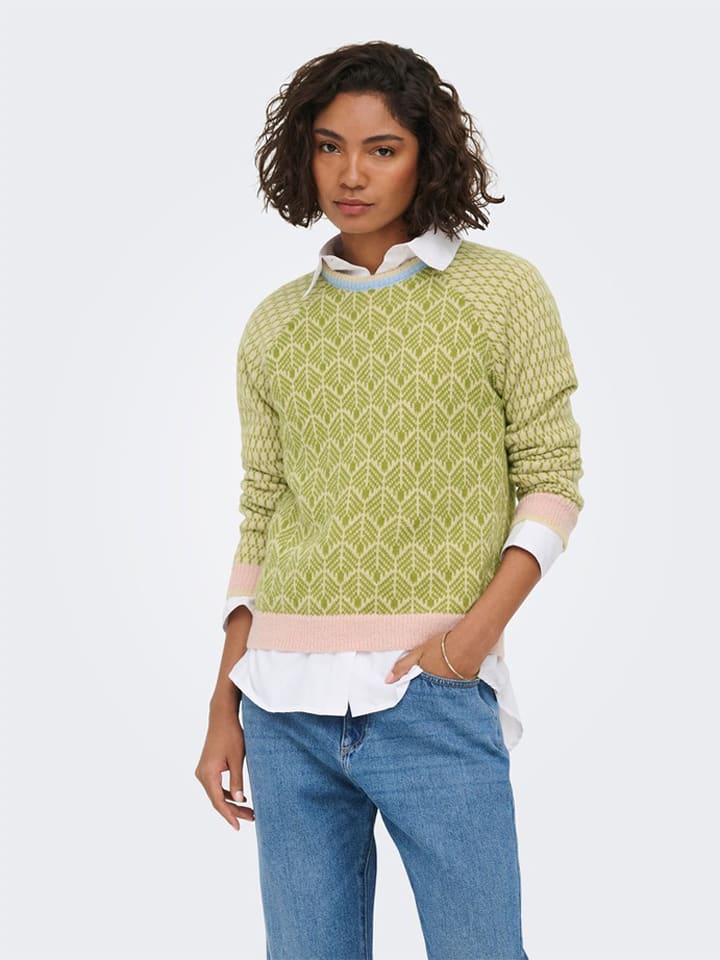 JDY Pullover in Grün - L