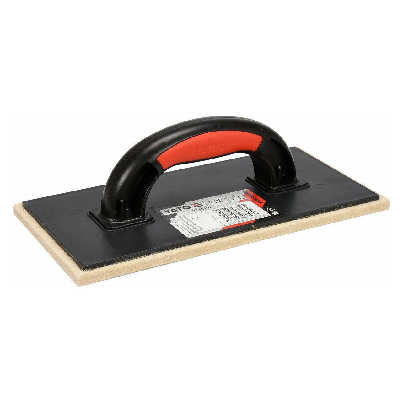 Yato Putzschwimmer aus Kunststoff mit Filz 8x270x130mm (YT-51910) (2.80 cm) (YT-51910)
