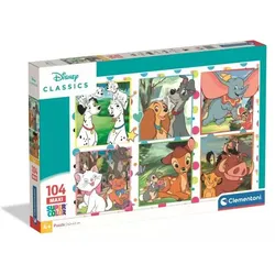 Clementoni: Disney Klassiker Maxi-Puzzle – 104-teilig