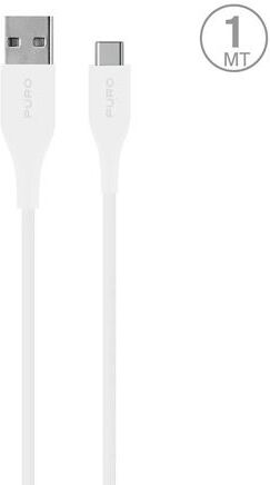 Puro Cabo Plano  USB para USB-C 1m - Branco