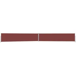 vidaXL Ausziehbare Seitenmarkise 140x1200 cm Braun