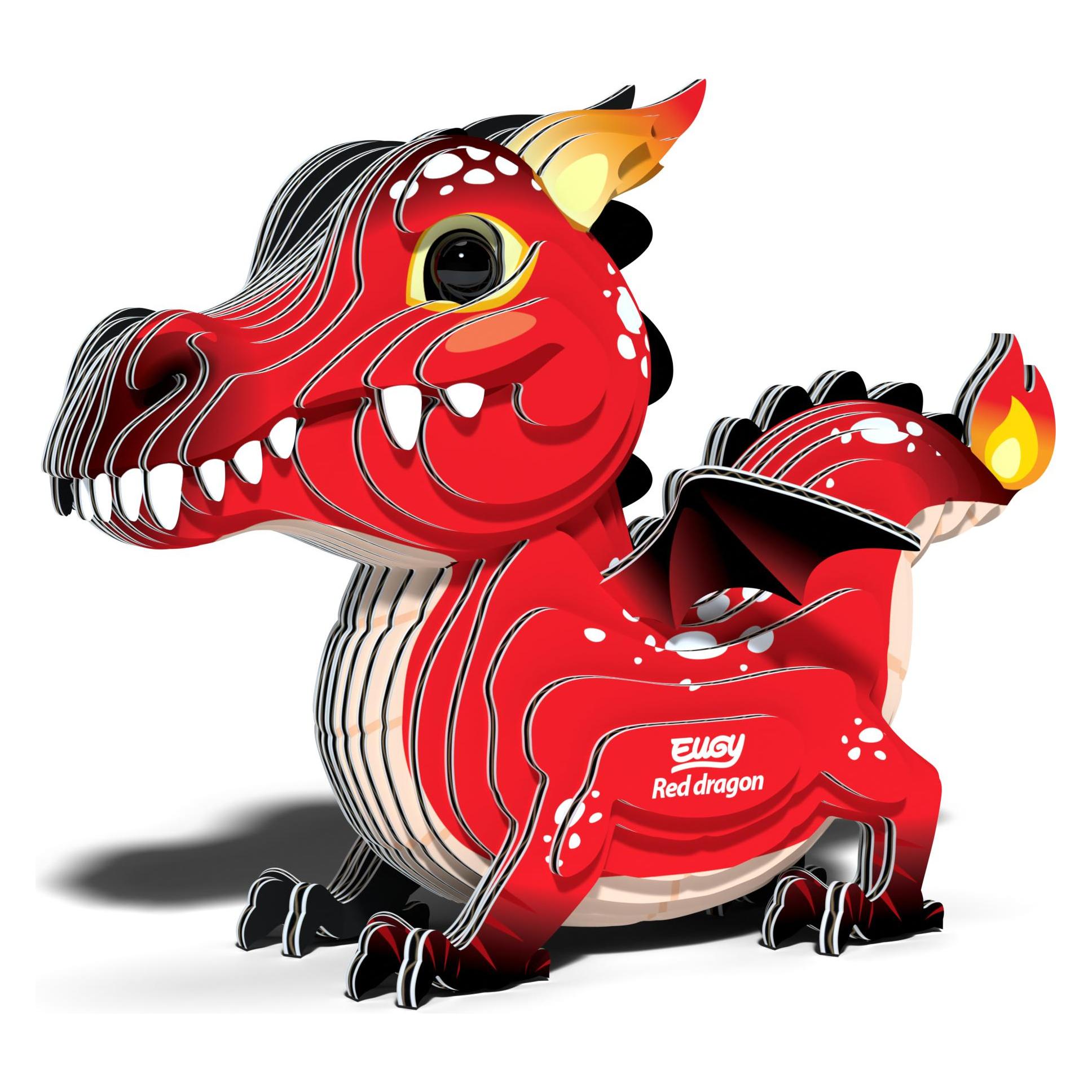 Eugy Roter Drache Eco 3D-Puzzle (105666)