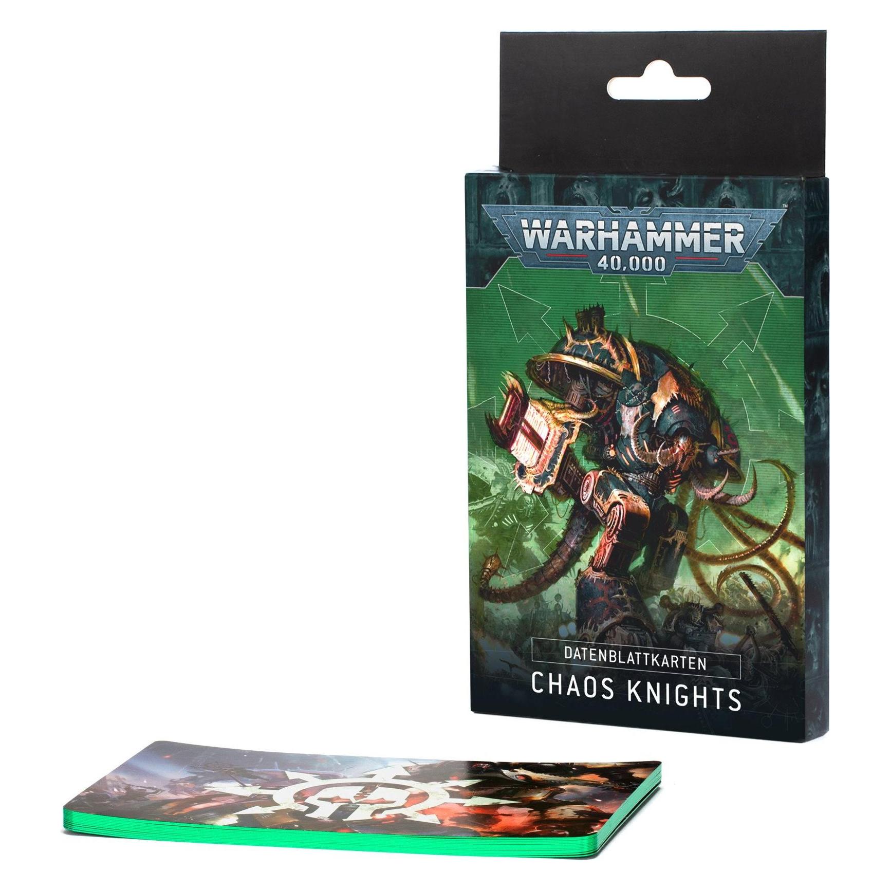 Games Workshop Warhammer 40k - Datacards V.10 Chaos Knights (Fr) (Karton) (59440942)