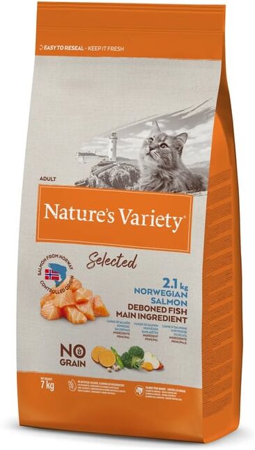 Nature's Variety Selected Sterilized Cat Adult Norwegian Salmão 7 Kg