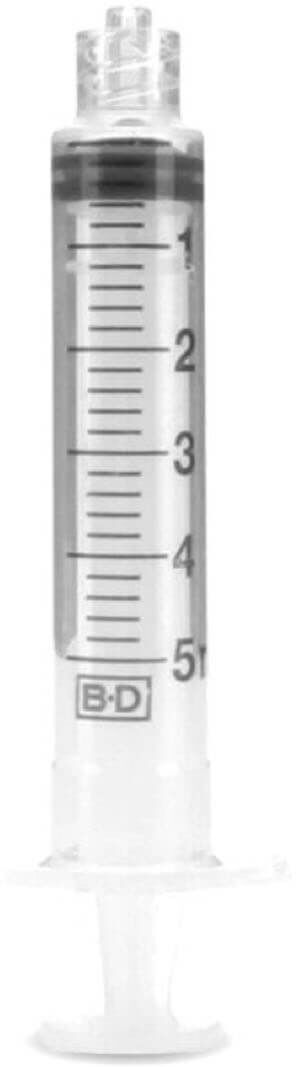 BD Plastipak Spuiten Luer Lock 5ML (125 stuks)