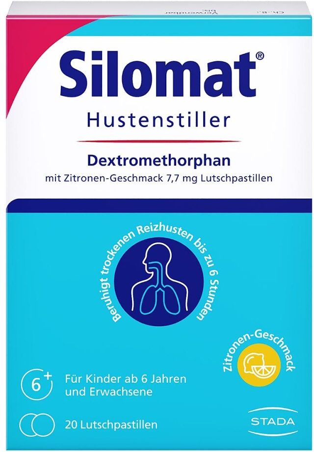 Silomat Hustenstiller DMP Zitronen-Geschmack Lutschpastillen 20stk