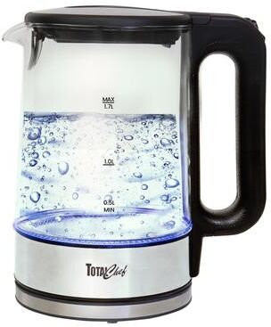 Total Chef Cordless Electric Glass Kettle with LED Light, 1.8 QT/1.7L
