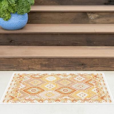 Alise Rugs Alfresco Nautical & Coastal Geometric Reversible Indoor/Outdoor Area Rug