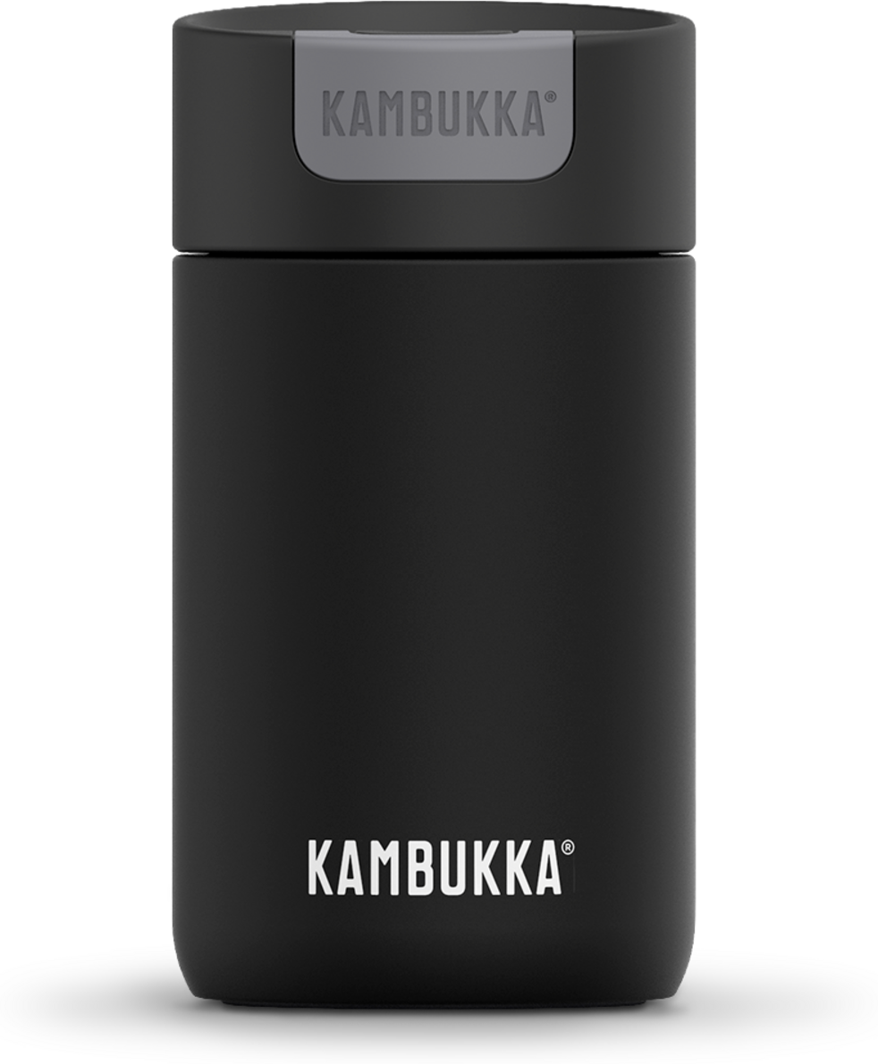 Mug De Voyage Olympus 30cl - Kambukka, Compacte, Isotherme, Pratique - Mug De Voyage 30cl Olympus Couvercle Switch - Kusmi Tea Noir