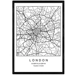 POSTER London Skandinavischen Stil A3 Rahmenlos
