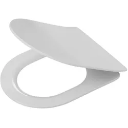 Tiger, WC Deckel, Carter - WC bril D-vorm - Topfixing - Softclose - Easy clean functie - Duroplast Wit (800588)