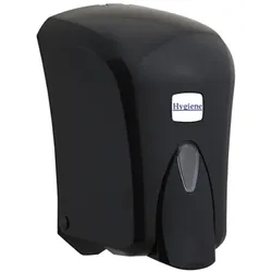 Seifenspender Profi Flüssigseifenspender schwarz 1 L robuster Wandseifenspender, inklusive Befestigungsmaterial