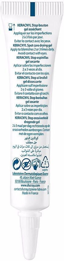 Ducray Keracnyl gel de secagem para cravos 10 ml