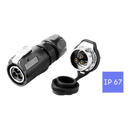 Tru Components TC-15034216 Connector set Waterproof connector Total number of pins: 3 1 pc(s) (78101655)